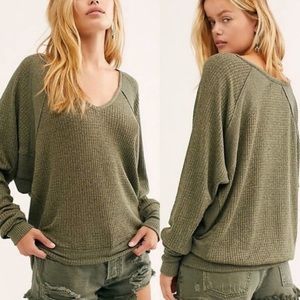 NWT Free People Santa Clara Thermal in Ferngully
